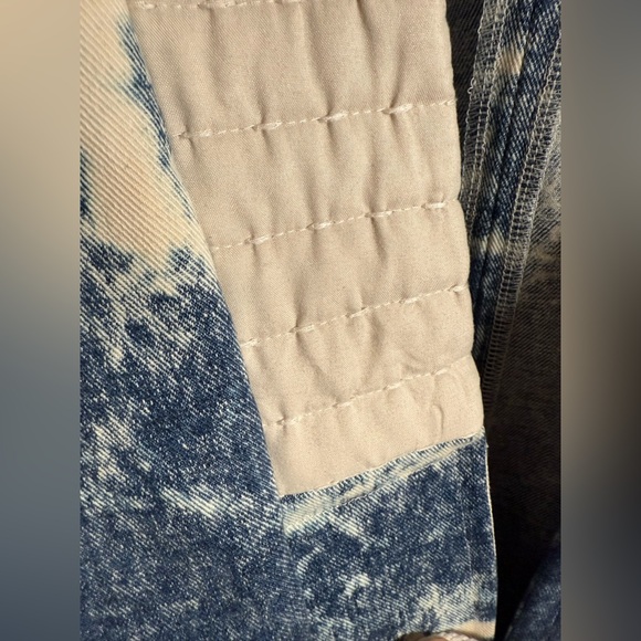 Custom Kimono Style Acid Wash Bleached Jean Denim Jacket - Picture 6 of 12